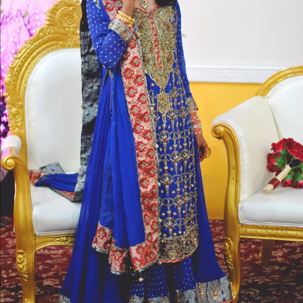 Pakistani/Indian bridal dress- 2 dresses in 1